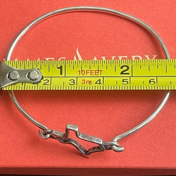 James Avery Silver Texas forged hook on Bracelet - Picture 6 of 9